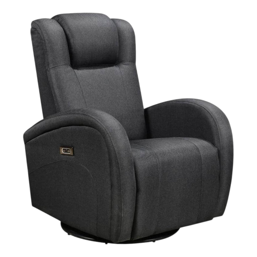 Fauteuil berçant, pivotant motorisé en tissu et en cuir - Marseille