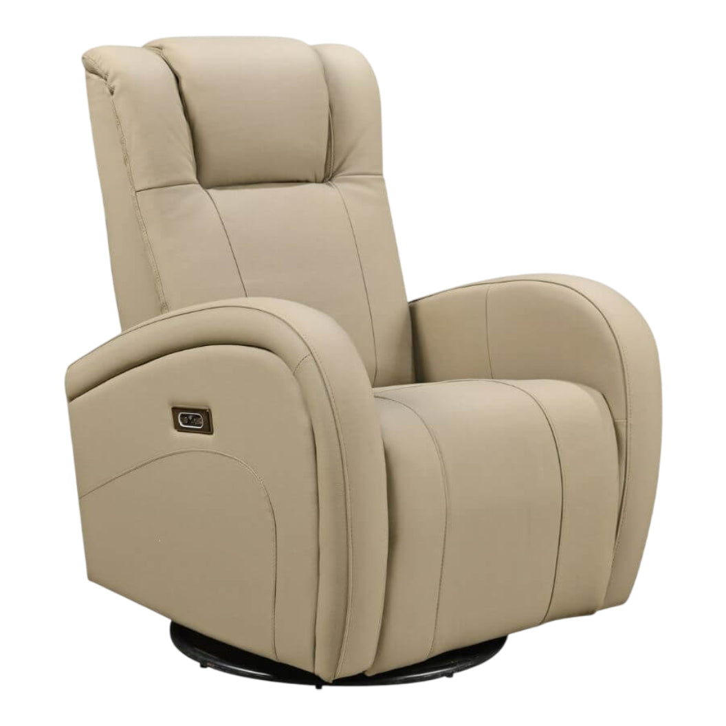 Fauteuil berçant, pivotant motorisé en tissu et en cuir - Marseille