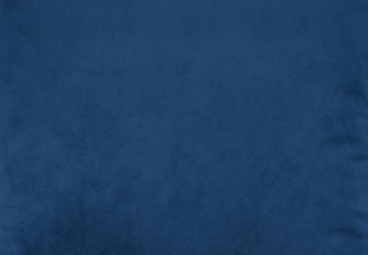 Coussin 20 x 20 po en velours bleu - Sybil