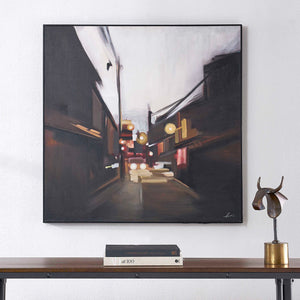 Toile 40 x 40 po avec un cadre noir - Maitland