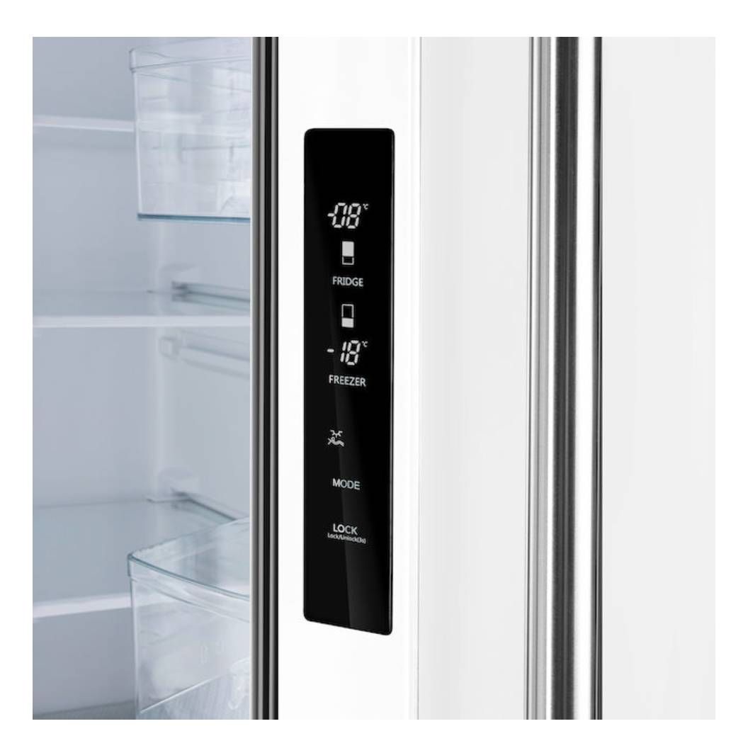 Réfrigérateur porte française 30 po, 17,5 pi³ 3 portes Blanc