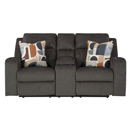 Causeuse inclinable en tissu avec console - Kanlow