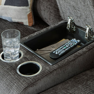 Causeuse inclinable en tissu avec console - Kanlow