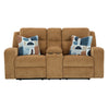 Causeuse inclinable en tissu avec console et coussins - Kanlow