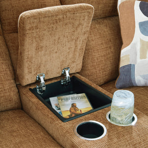 Causeuse inclinable en tissu avec console - Kanlow