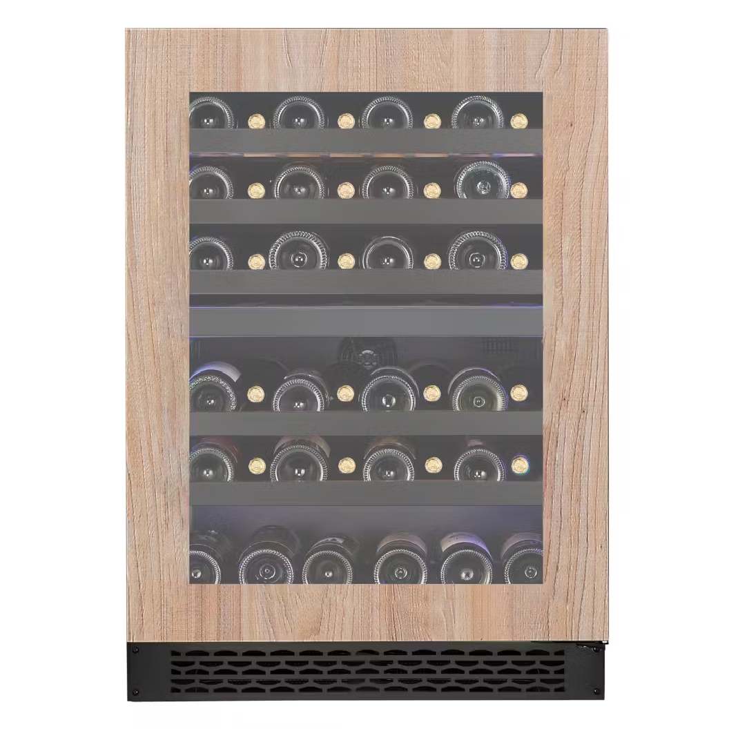 Cellier 24 po à 2 zones et 46 bouteilles, Panneau requis - Gamme Titanium