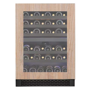 Cellier 24 po à 2 zones et 46 bouteilles, Panneau requis - Gamme Titanium