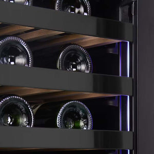 Cellier 24 po à 2 zones et 46 bouteilles, Panneau requis - Gamme Titanium