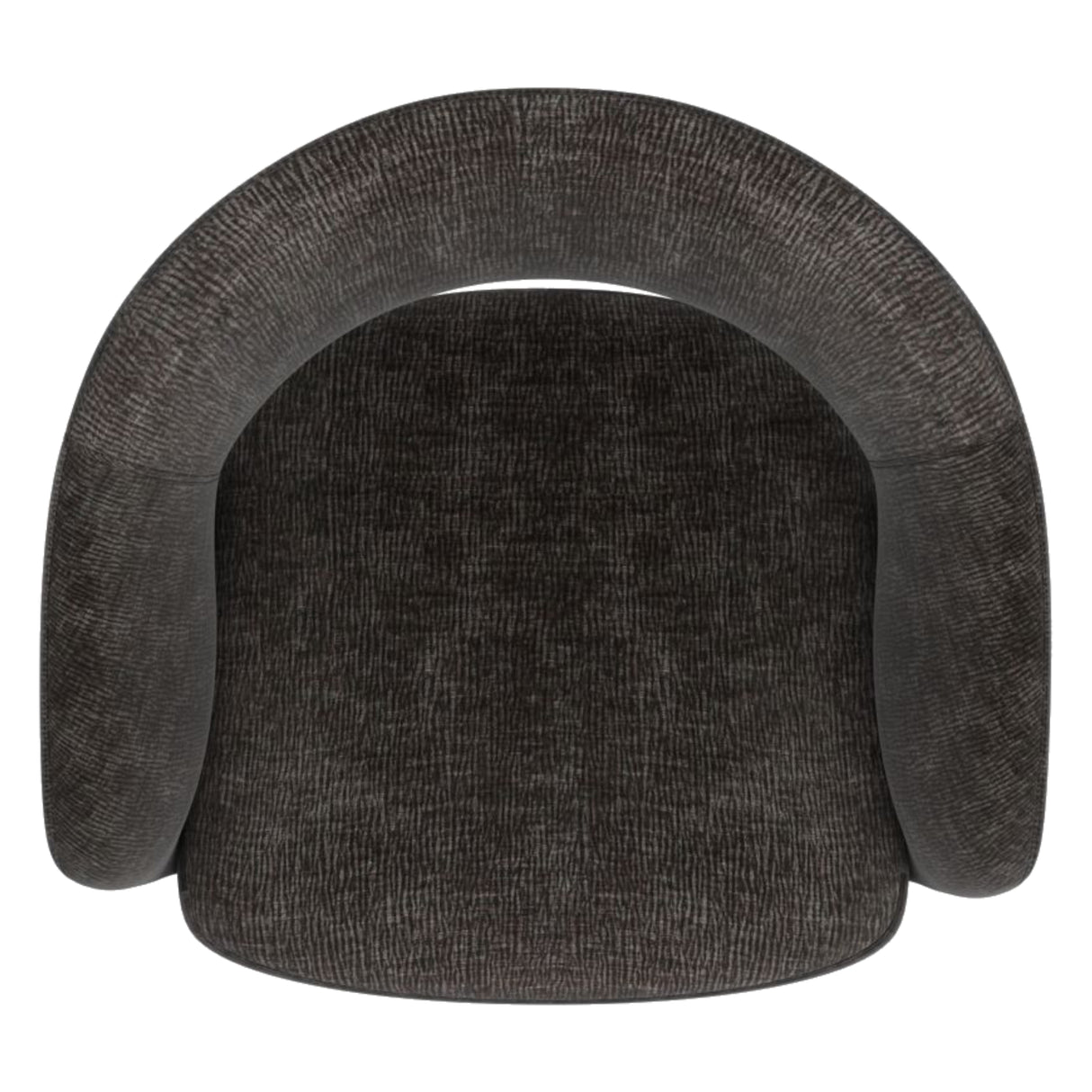 Chaise accent pivotante en tissu gris - Santo