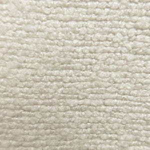 Banc de rangement Erzo en tissu blanc