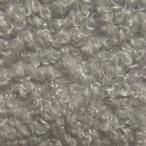 Ensemble de 2 poufs Cecily en tissu gris chaud