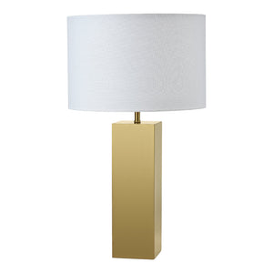 Lampe de table en métal doré 26 po. - Essentiel