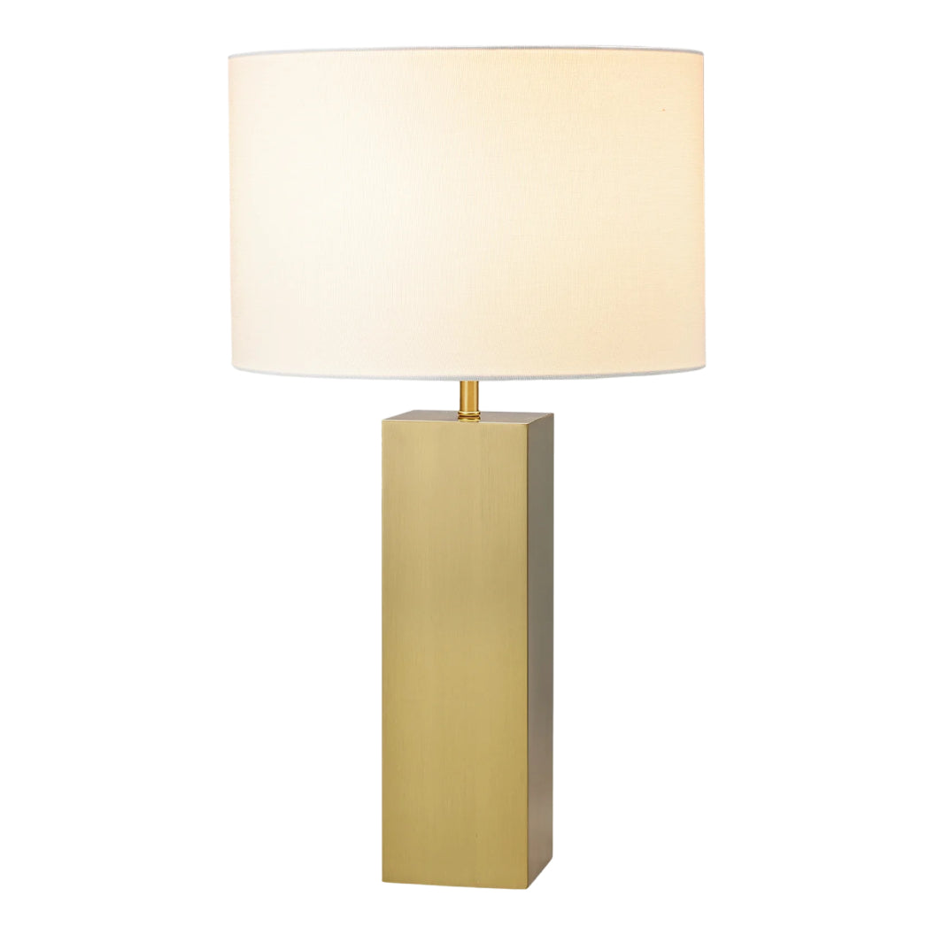 Lampe de table en métal doré 26 po. - Essentiel