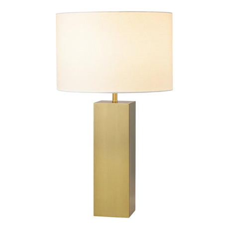 Lampe de table en métal doré industriel 26 po. - Essentiel