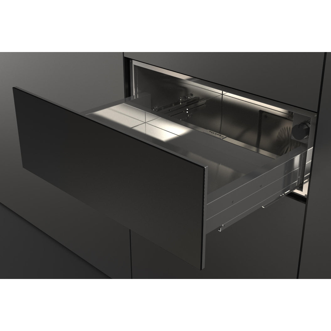 Tiroir-réchaud encastrable 30 po, 1,9 pi³ Noir mat avec Convection véritable et Cuisson lente - Série 700