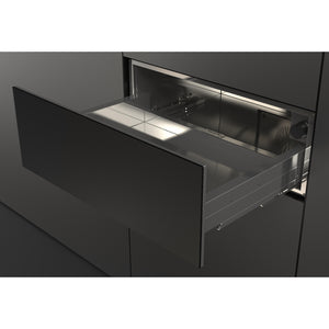 Tiroir-réchaud encastrable 30 po, 1,9 pi³ Noir mat avec Convection véritable et Cuisson lente - Série 700