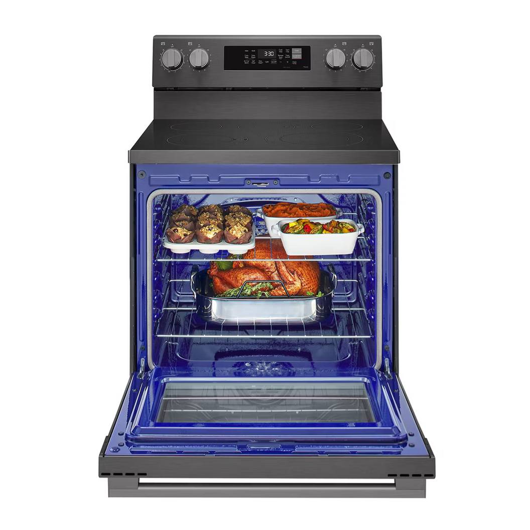 Cuisinière électrique 30 po Inox noir