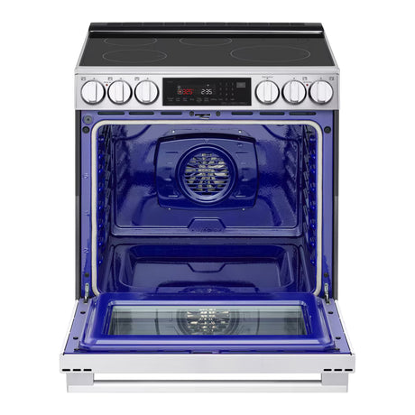 Cuisinière à induction encastrable 30 po, 6,3 pi³ Inox avec InstaView®, Convection ProBake® et Wi-Fi