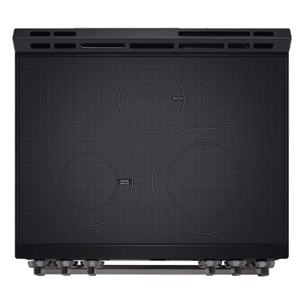Cuisinière électrique encastrable 30 po Inox noir