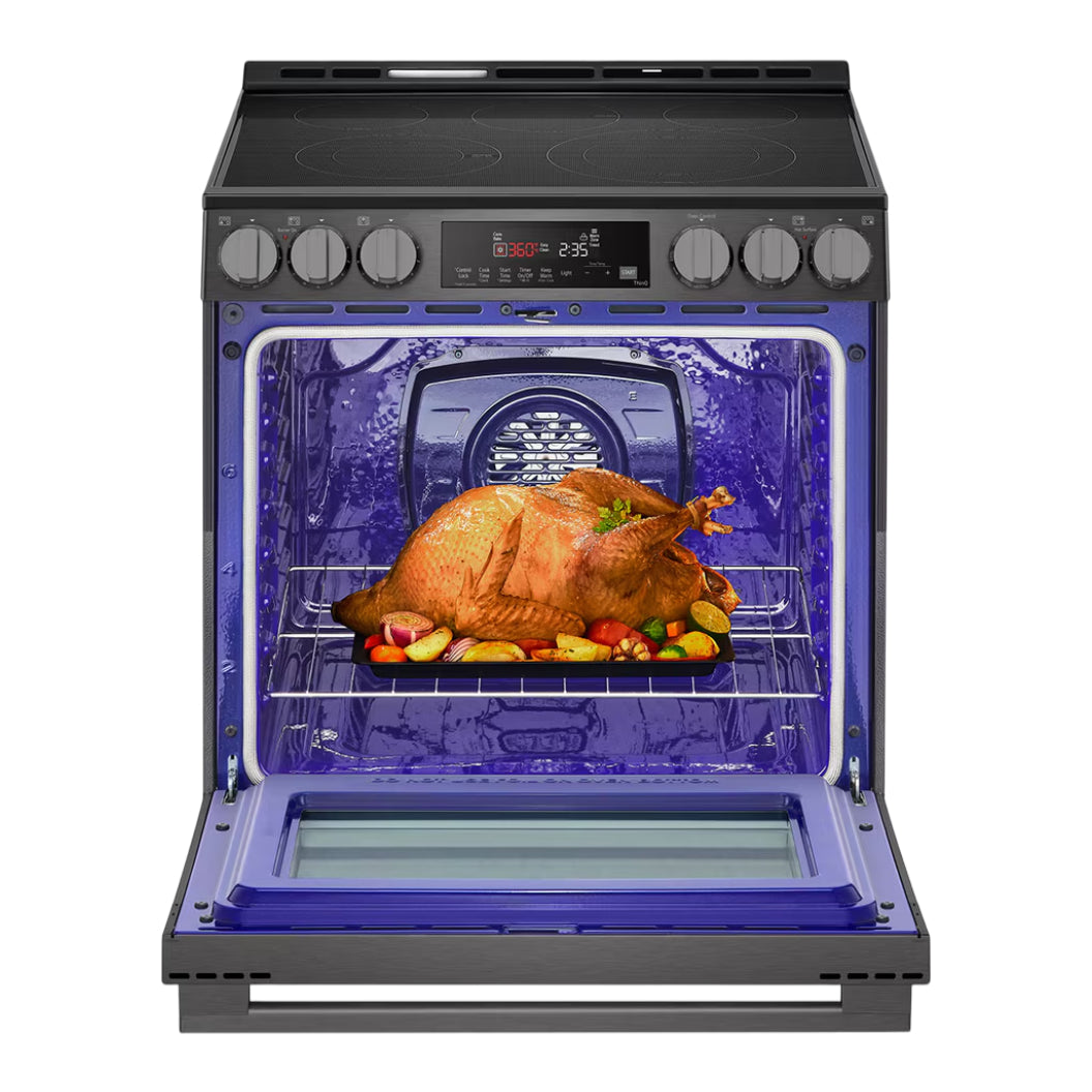 Cuisinière électrique encastrable 30 po Inox noir