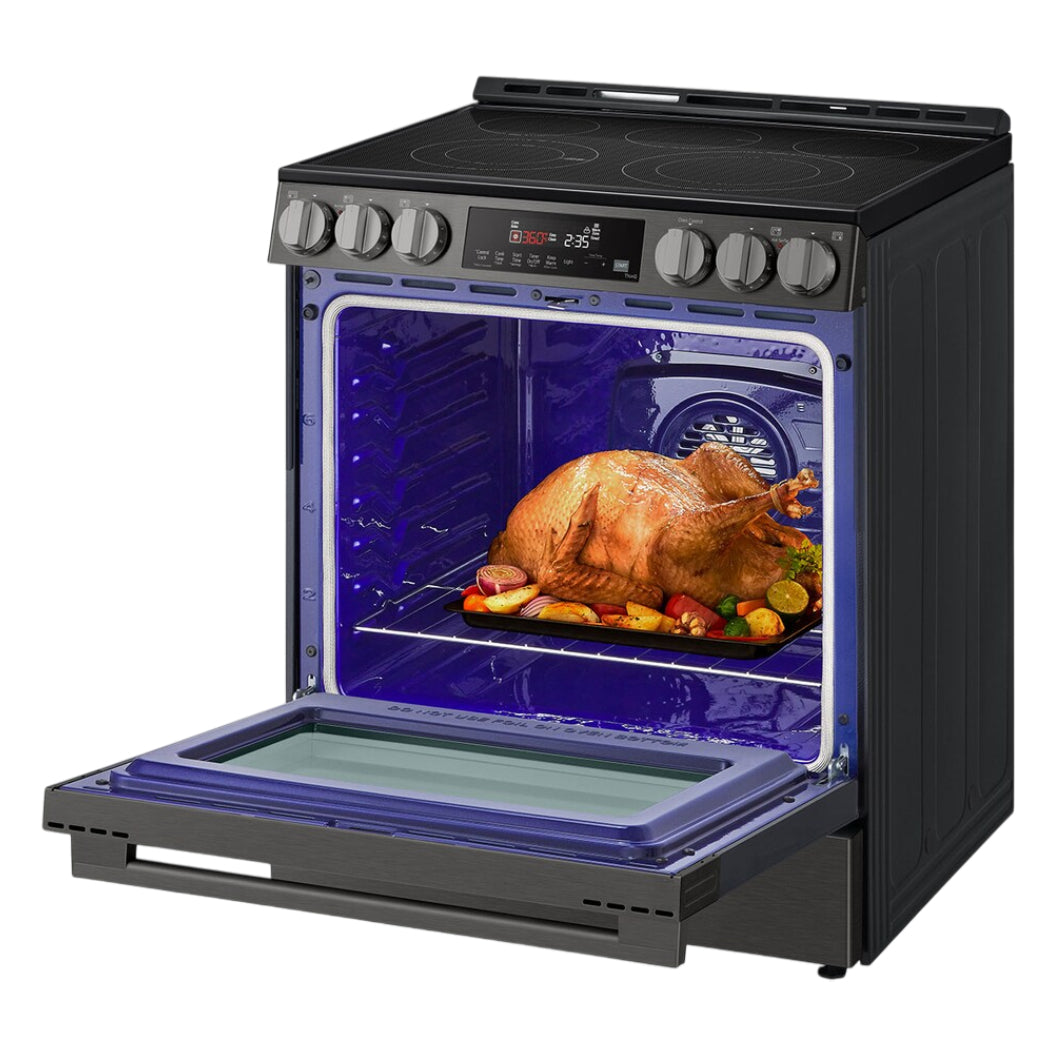 Cuisinière électrique encastrable 30 po Inox noir