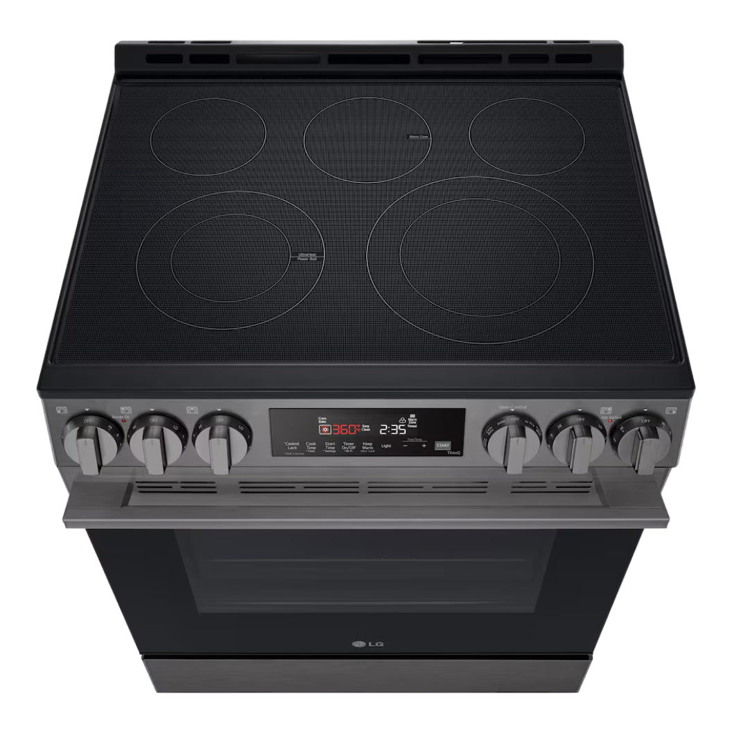 Cuisinière électrique encastrable 30 po Inox noir