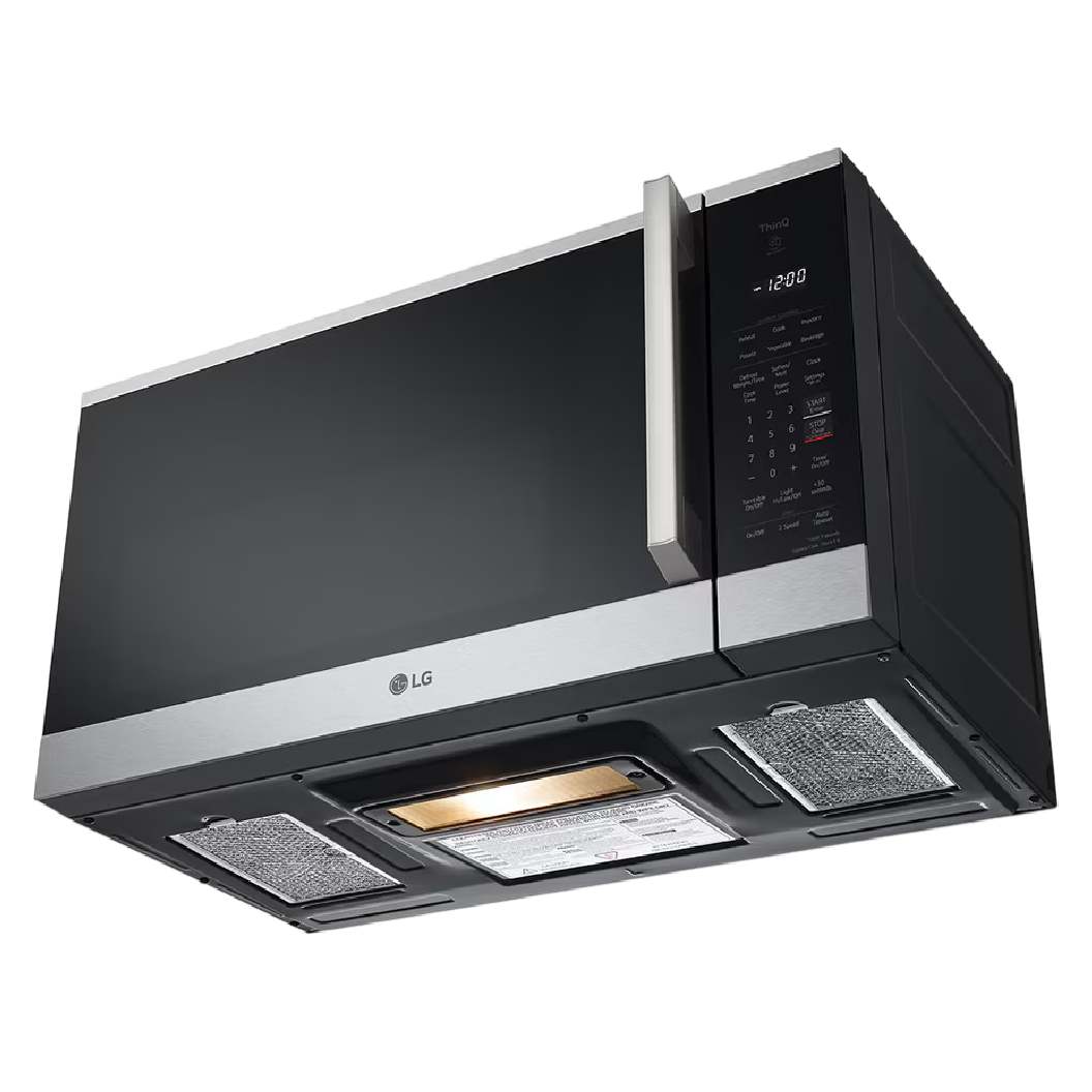 Micro-ondes de comptoir hotte intégrée 30 po, 1,8 pi³ Inox Noir avec Wi-Fi