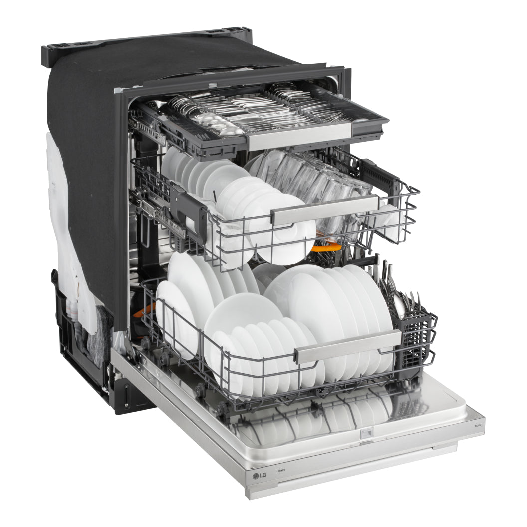 Lave-vaisselle encastrable 24 po, 39 dBA Inox 3 paniers avec QuadWash™ Pro et BlastZone™
