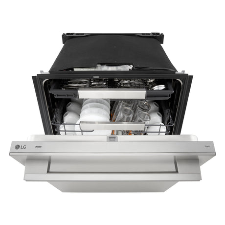 Lave-vaisselle encastrable 24 po, 39 dBA Inox 3 paniers avec QuadWash™ Pro et BlastZone™