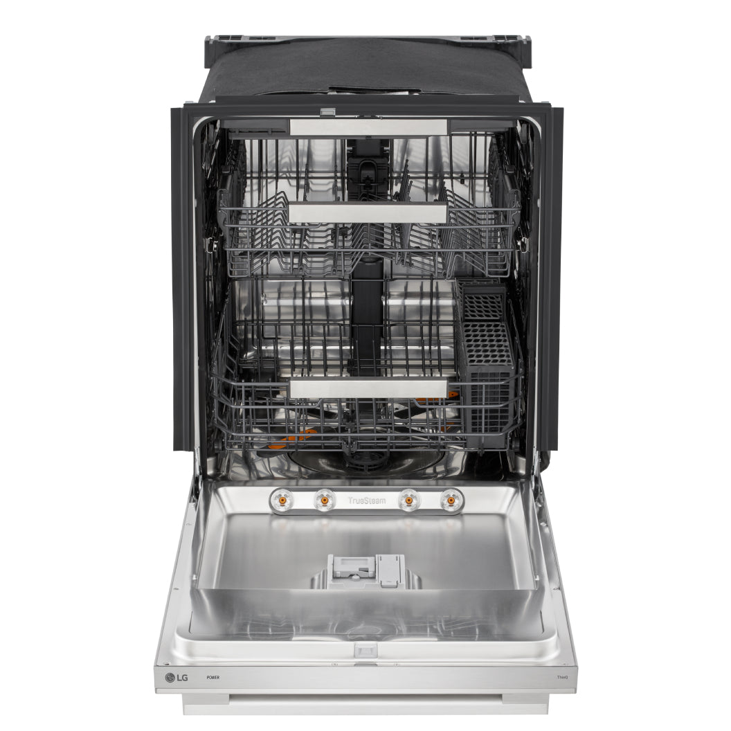 Lave-vaisselle encastrable 24 po, 42 dBA 3 paniers avec QuadWash™ Pro et TrueSteam®