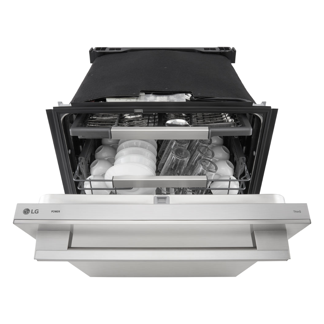 Lave-vaisselle encastrable 24 po, 42 dBA 3 paniers avec QuadWash™ Pro et TrueSteam®