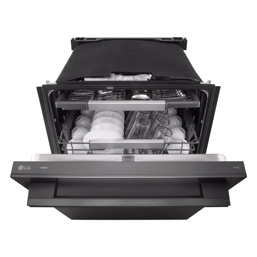Lave-vaisselle encastrable 24 po, 42 dBA 3 paniers avec QuadWash™ Pro et TrueSteam®