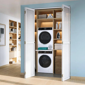 Ensemble de buanderie compact à chargement frontal 2,4pi³ / 4pi³ Blanc - Série 500