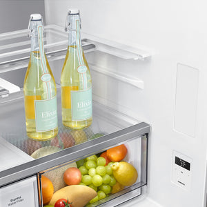 Réfrigérateur porte française 36 po 4 portes blanc