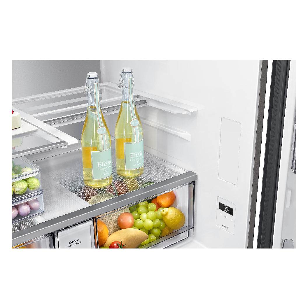 Réfrigérateur porte française 36 po 4 portes Blanc - Bespoke avec Twin Cooling Plus™ et FlexZone™