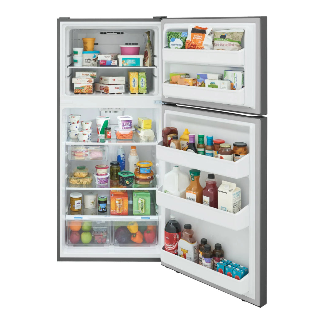Réfrigérateur à congélateur supérieur 30 po 18,2 pi³ Inox - EvenTemp™