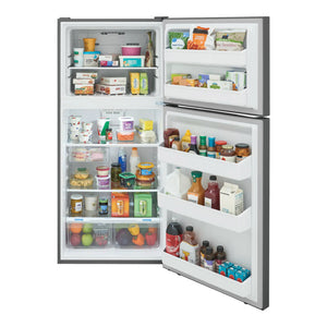 Réfrigérateur à congélateur supérieur 30 po 18,2 pi³ Inox - EvenTemp™