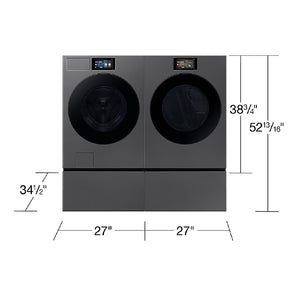 Sécheuse 27 po, 7,5 pi³ Gris - Série F90 Bespoke - AI Opti Dry & vapeur