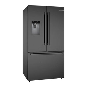 Réfrigérateur porte française 36 po 3 portes acier noir brossé Série 500