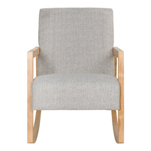 Fauteuil d'appoint en tissu gris berçant - Wychworth