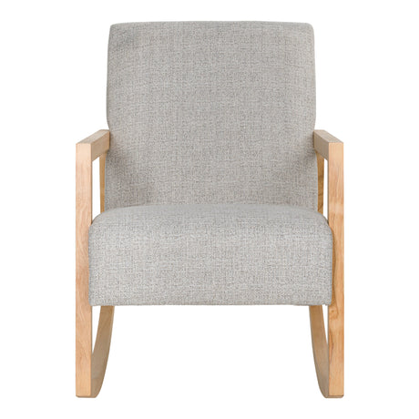Fauteuil d'appoint en tissu gris berçant - Wychworth