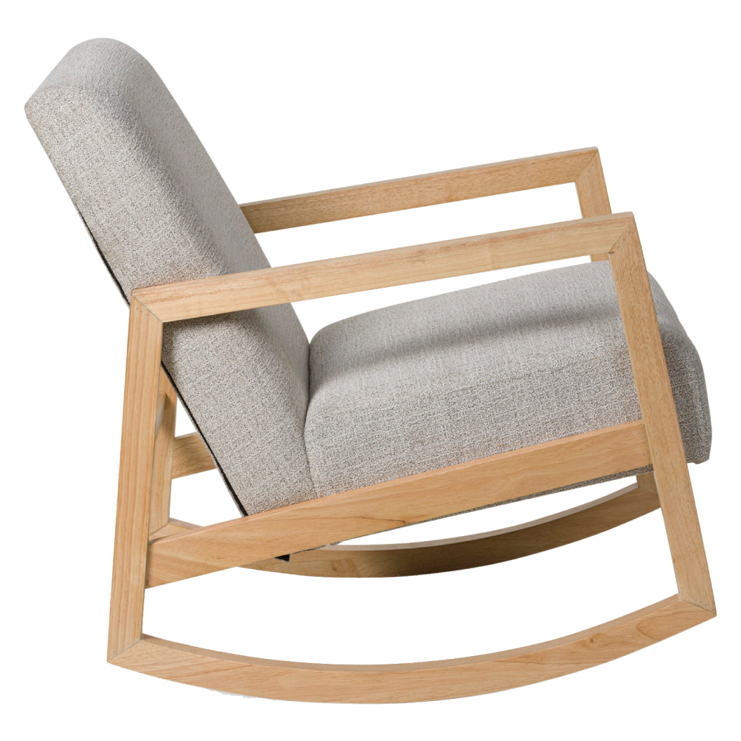 Fauteuil d'appoint en tissu gris berçant - Wychworth