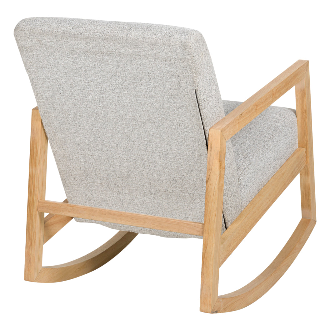 Fauteuil d'appoint en tissu gris berçant - Wychworth