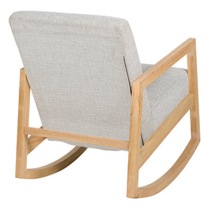 Fauteuil d'appoint en tissu gris berçant - Wychworth