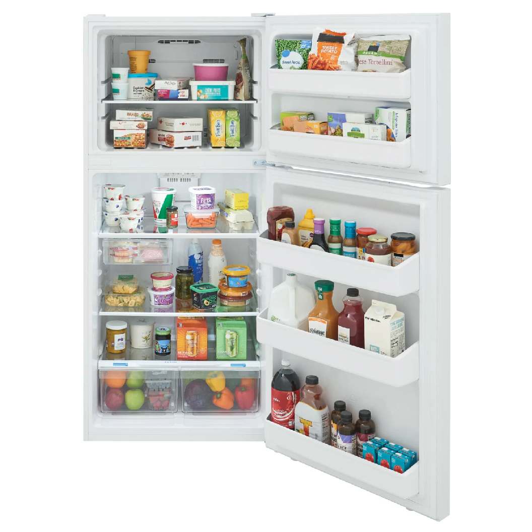 Réfrigérateur à congélateur supérieur 30 po, 18,2 pi³ Blanc avec Système EvenTemp™ - Prêt pour le garage