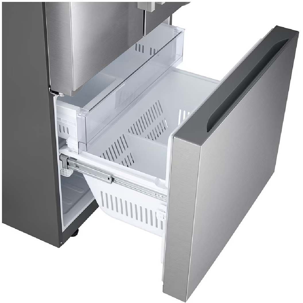 Réfrigérateur porte française 33 po, 25 pi³ 3 portes Inox avec Wi-Fi