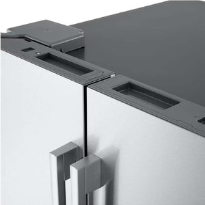 Réfrigérateur porte française 33 po, 25 pi³ 3 portes Inox avec Wi-Fi