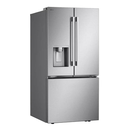 Réfrigérateur à portes françaises 33 po, 25 pi³ Inox avec Distributeur d'eau/glaçons et Wi-Fi