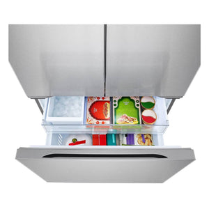 Réfrigérateur porte française 36 po 3 portes inox