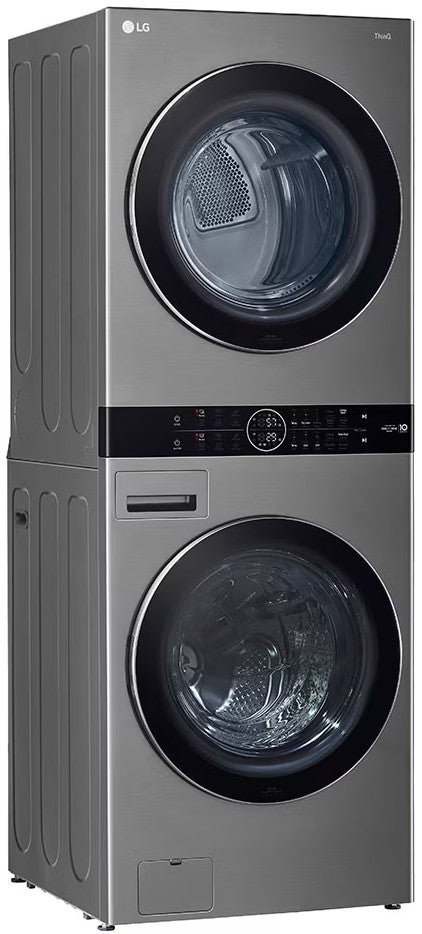 Tour de lavage tout-en-un 27 po, 5,2 pi³ / 7,4 pi³ Inox graphite - IA DD & TurboWash360